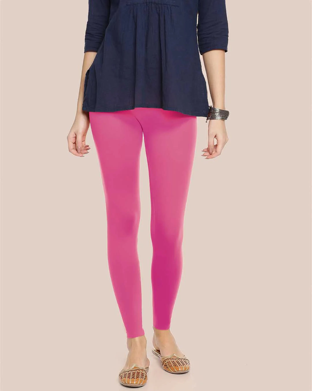 Twin Birds Ankle Legging -Mystic Pink