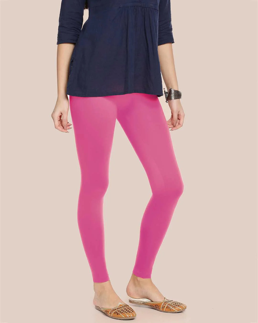 Twin Birds Ankle Legging -Mystic Pink
