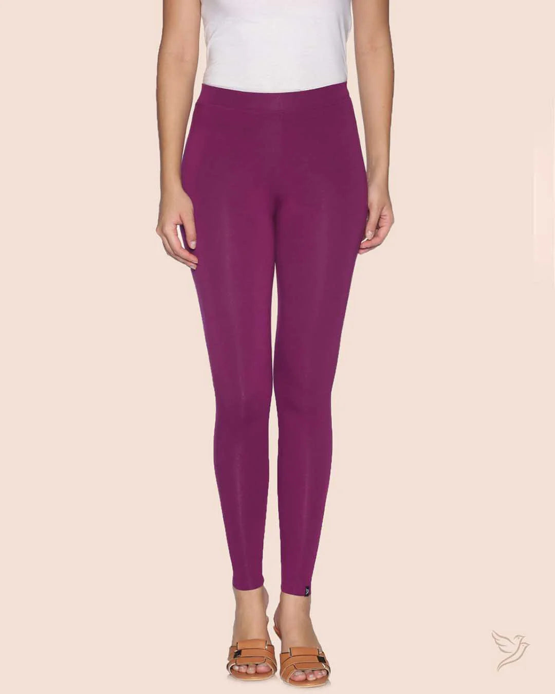 Twin Birds Ankle Legging - Rosewood