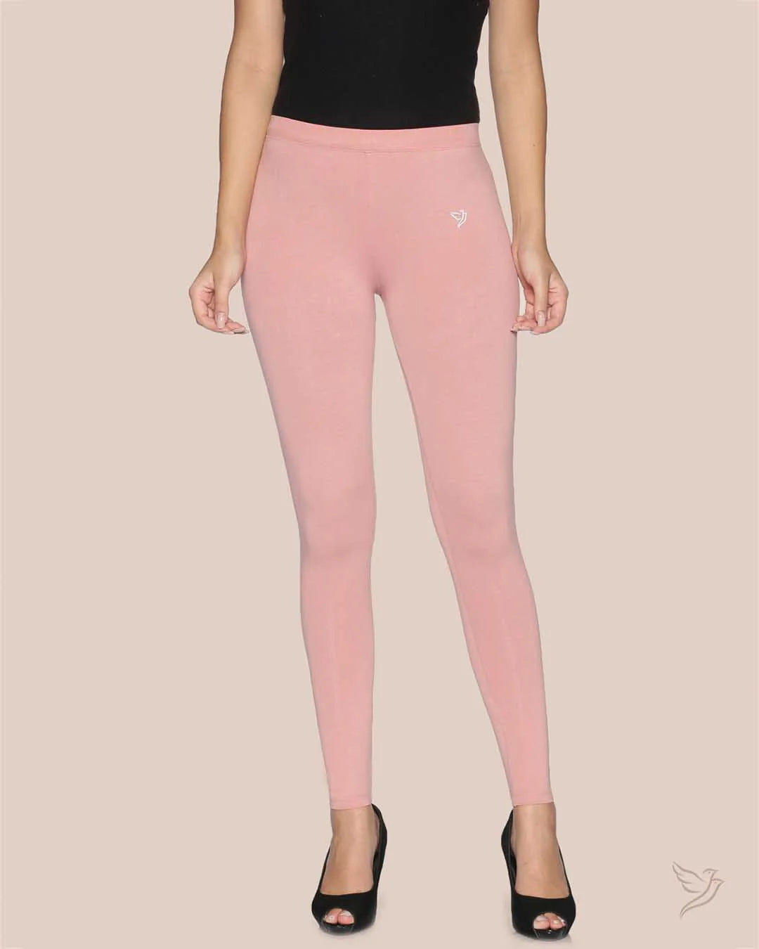Twin Birds Ankle Legging - Rose Gold