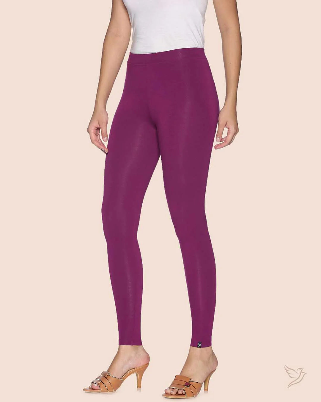 Twin Birds Ankle Legging - Rosewood