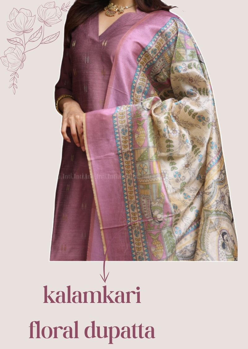 Clay Rose Fern Salwar Suit