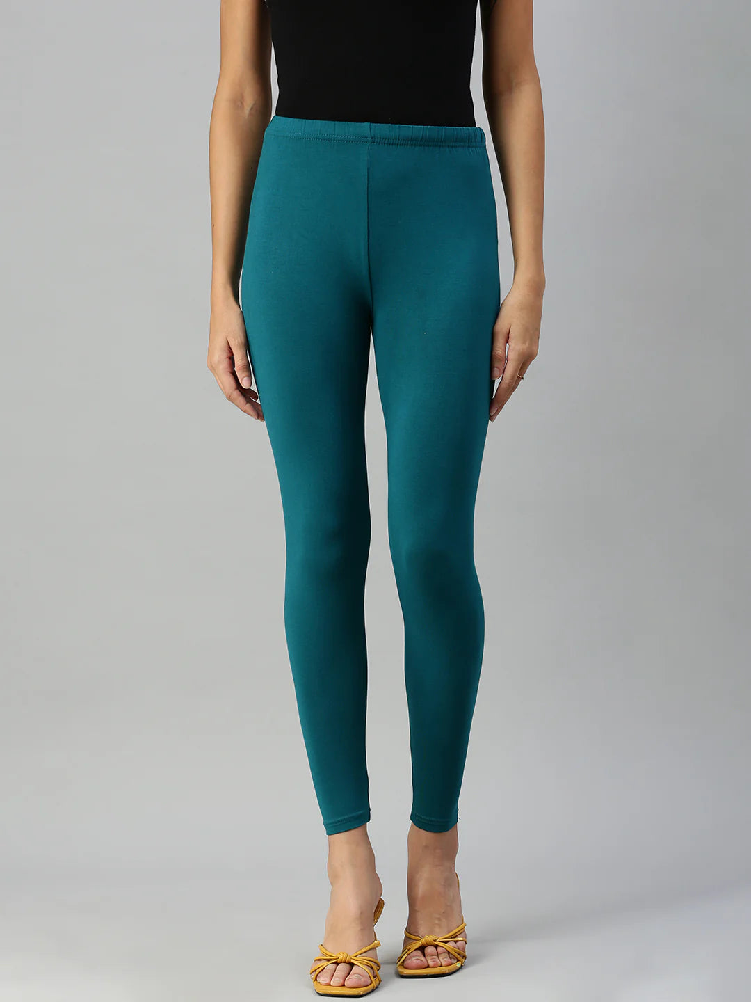 Prisma Ankle Legging - Peacock Green