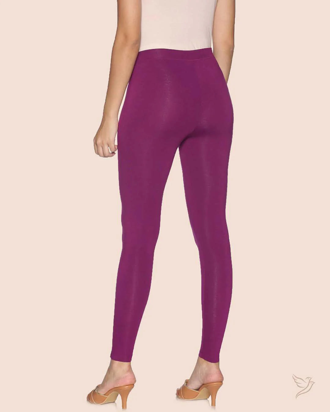 Twin Birds Ankle Legging - Rosewood