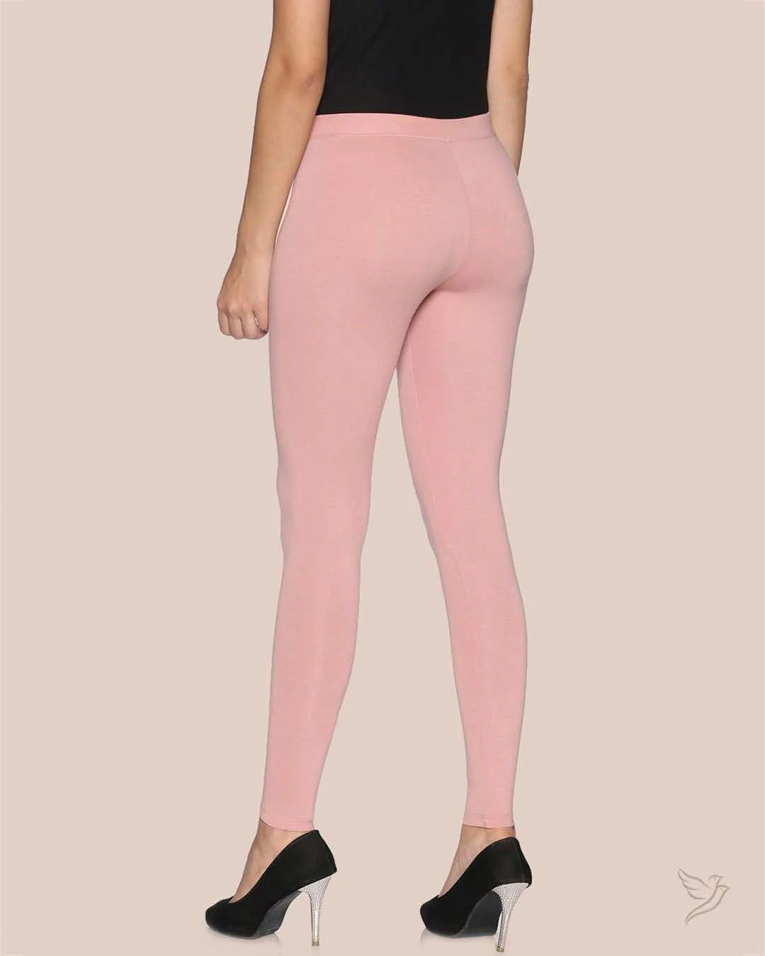 Twin Birds Ankle Legging - Rose Gold