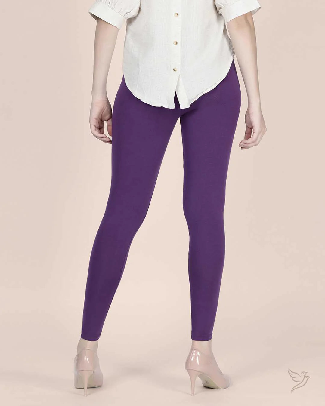 Twin Birds Ankle Legging - Beauty Berry