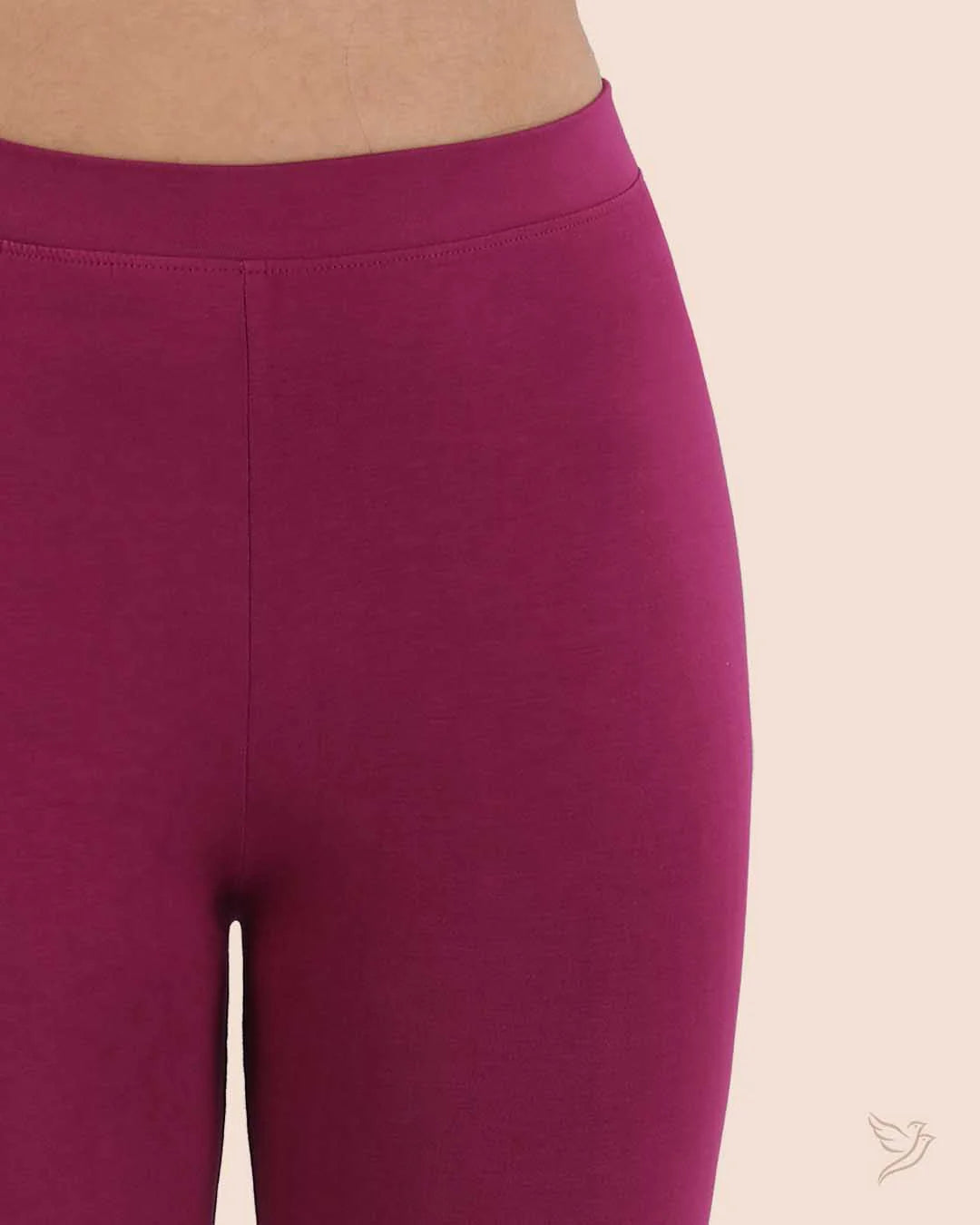 Twin Birds Ankle Legging - Mulberry