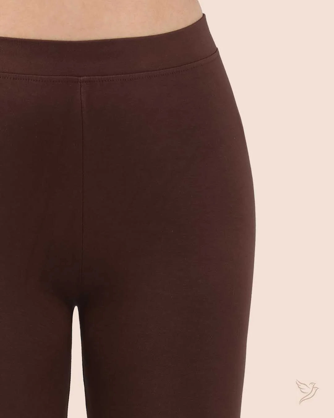 Twin Birds Ankle Legging - Dark Chocolate