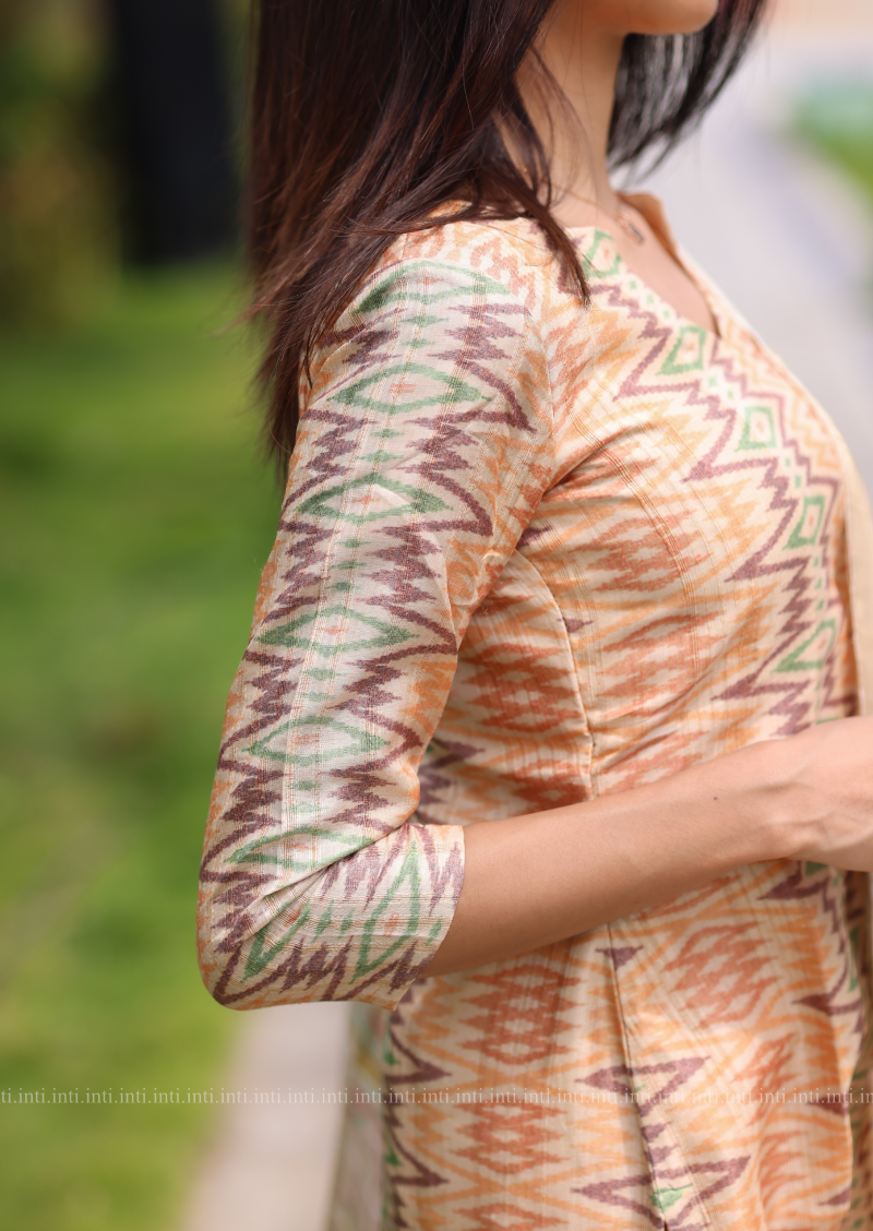 Almond Delight Top & Dupatta Set
