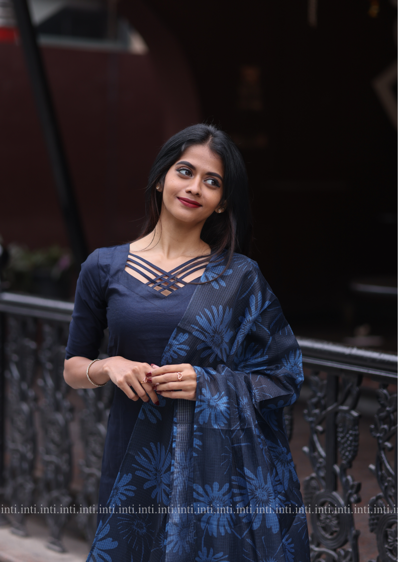Navy Bloom Salwar set