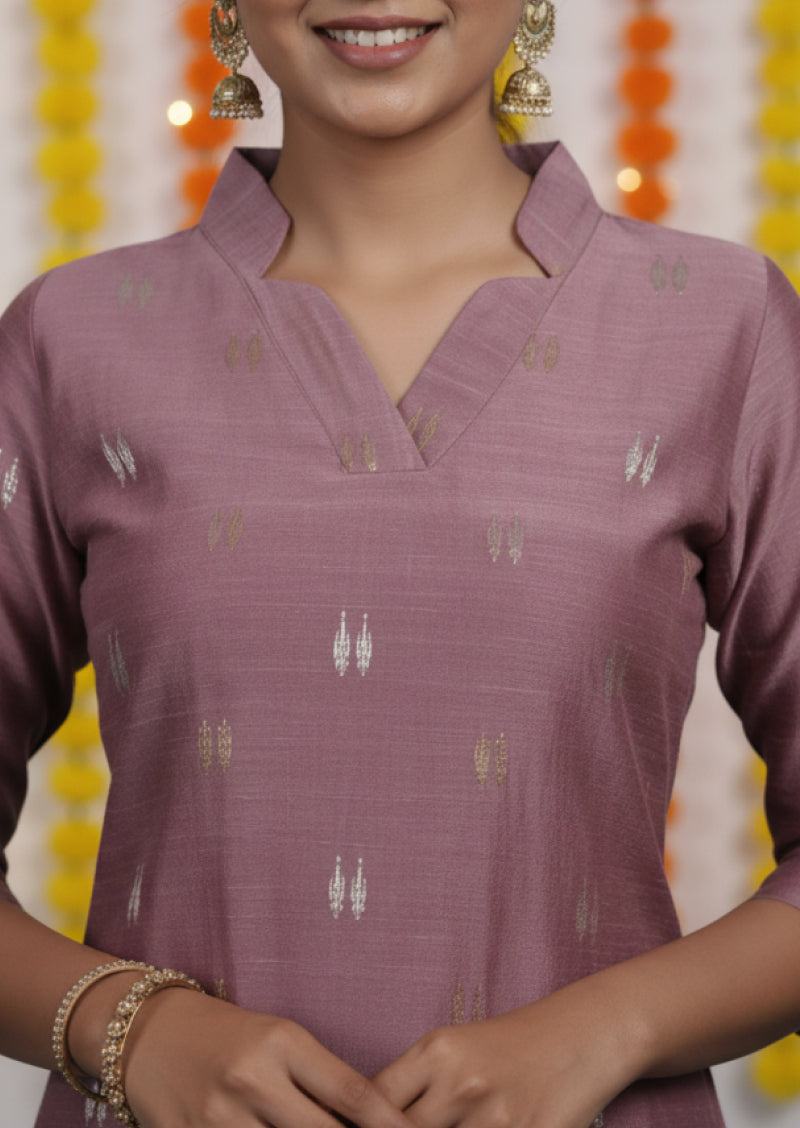 Clay Rose Fern Salwar Suit