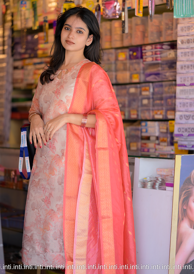 Petite Fleur Top and Dupatta Set