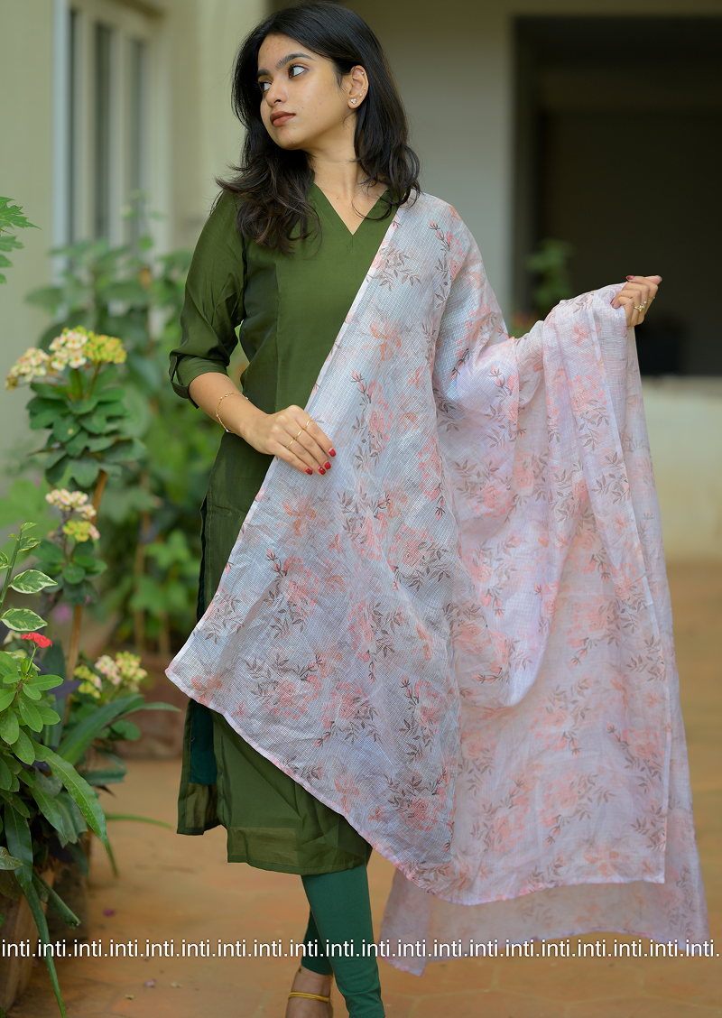 Spiru Bloomscape Top and Dupatta Set