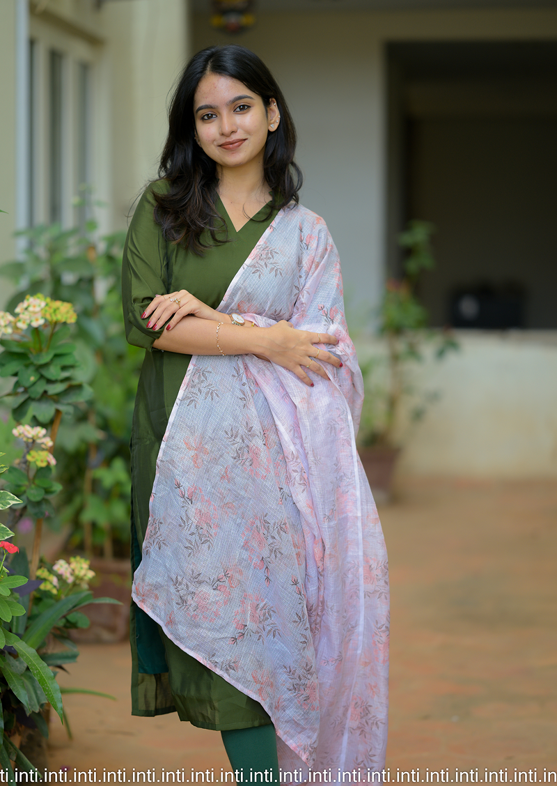 Spiru Bloomscape Top and Dupatta Set