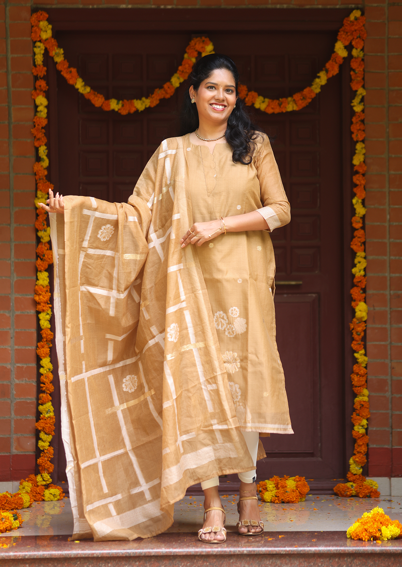 Duskwoven Top & Dupatta Set