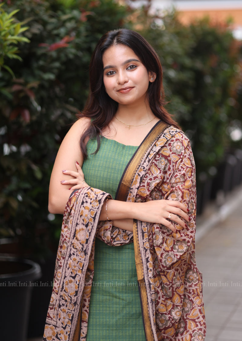 Emerald Ease Top & Dupatta Set