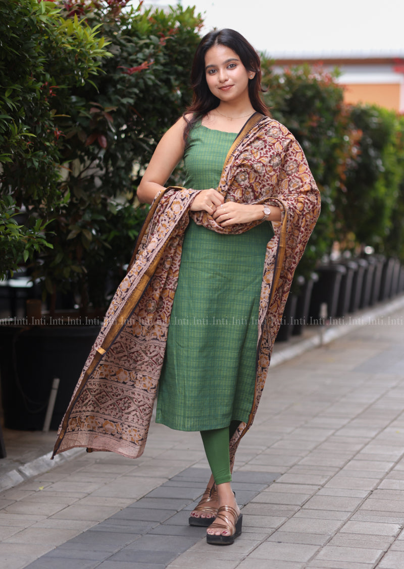 Emerald Ease Top & Dupatta Set