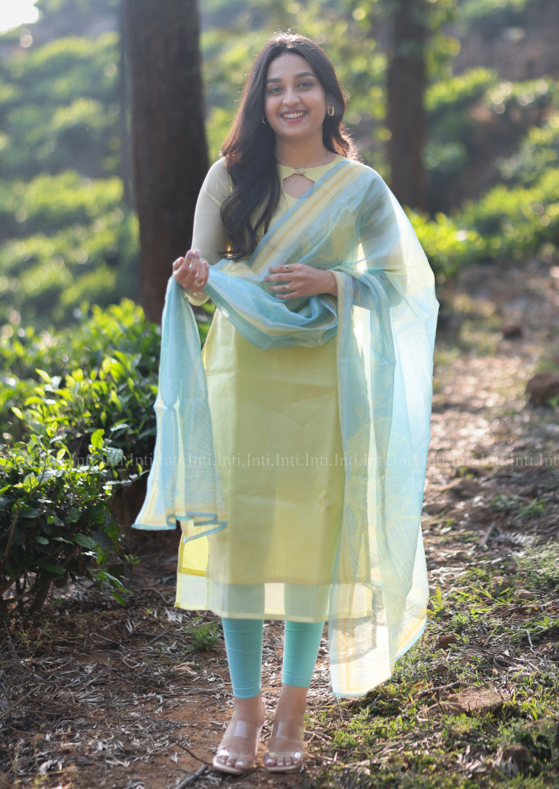 Featherlight Charm Top & Dupatta Set