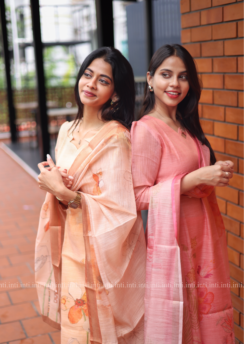 Fleur Rose Top & Dupatta Set