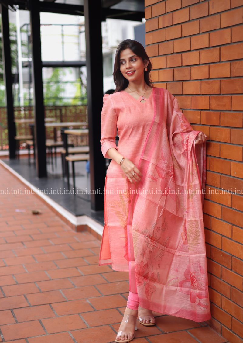 Fleur Rose Top & Dupatta Set