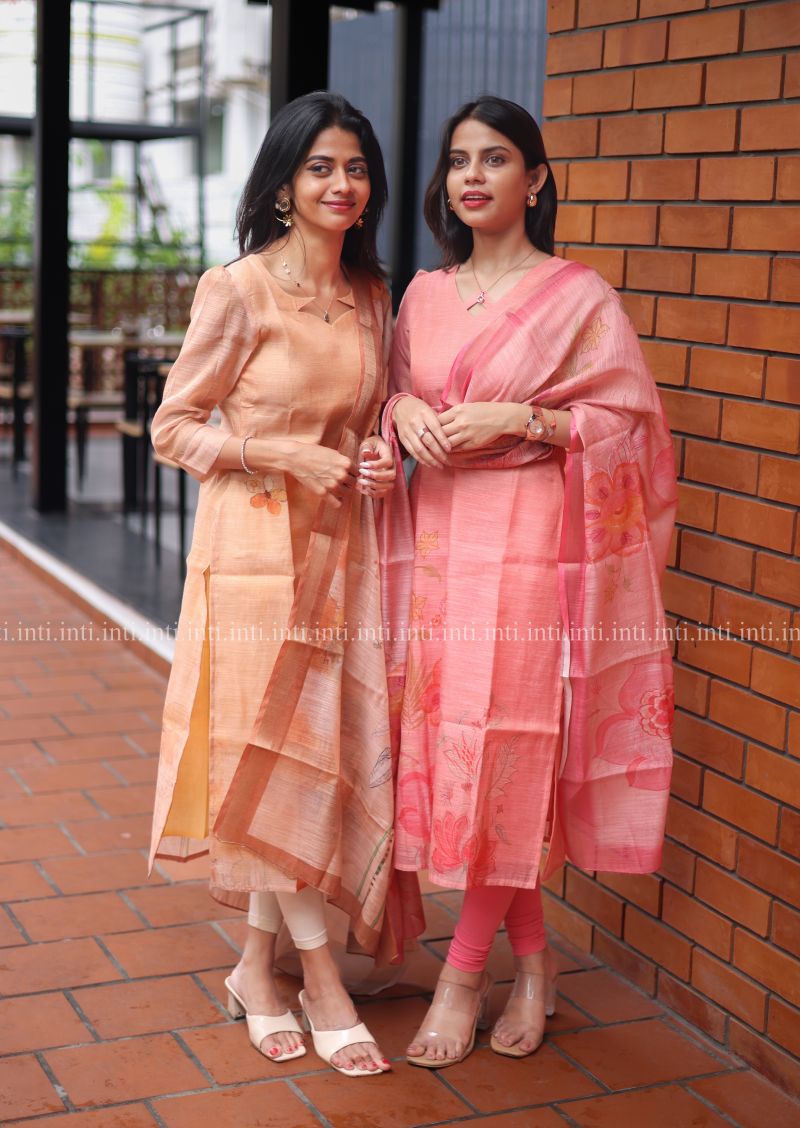 Fleur Rose Top & Dupatta Set