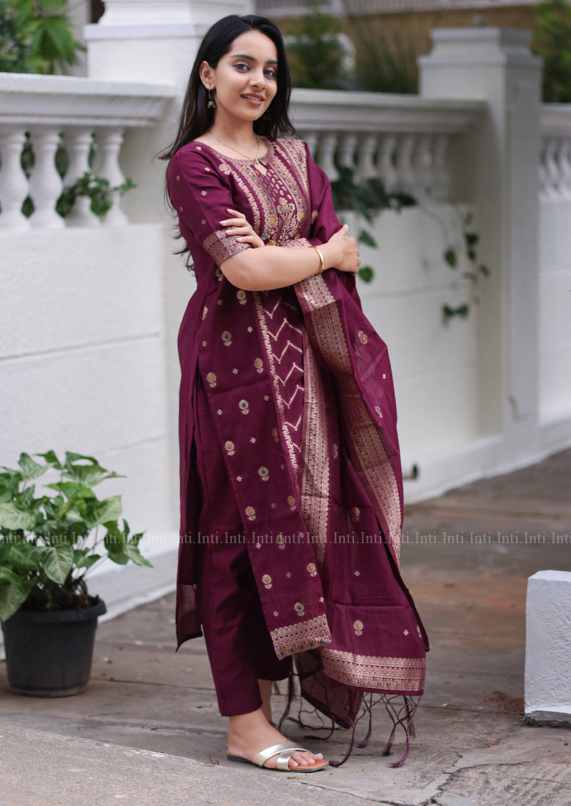 Grape Glow Salwar Suit