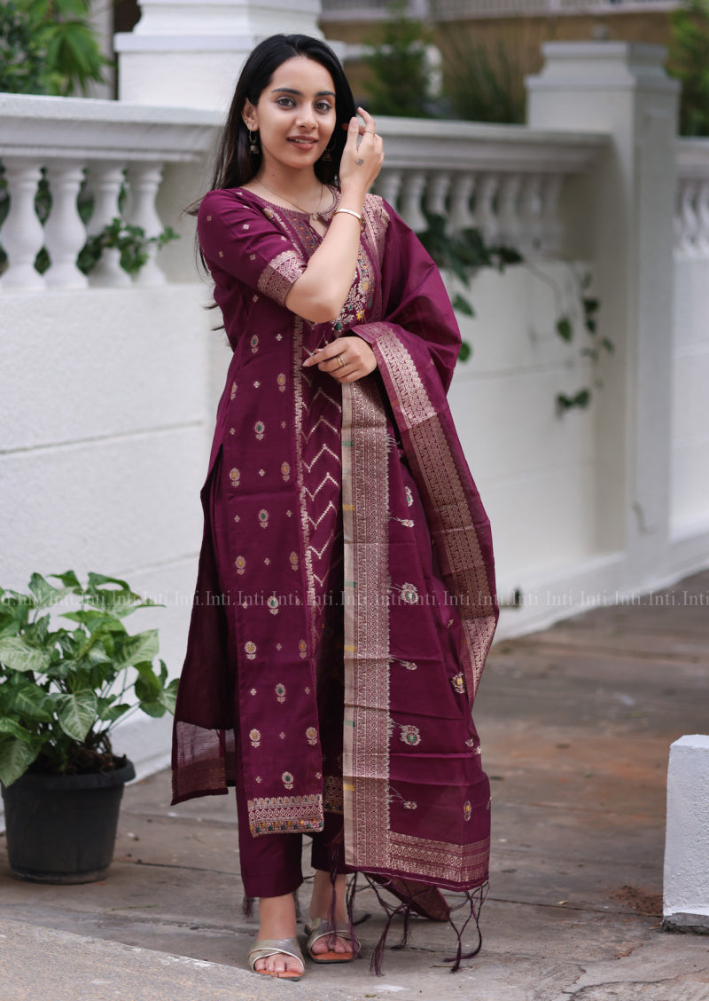 Grape Glow Salwar Suit