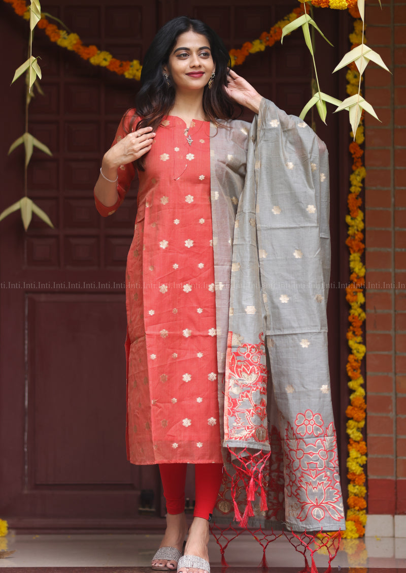 Heartline Sernade Top & Dupatta Set