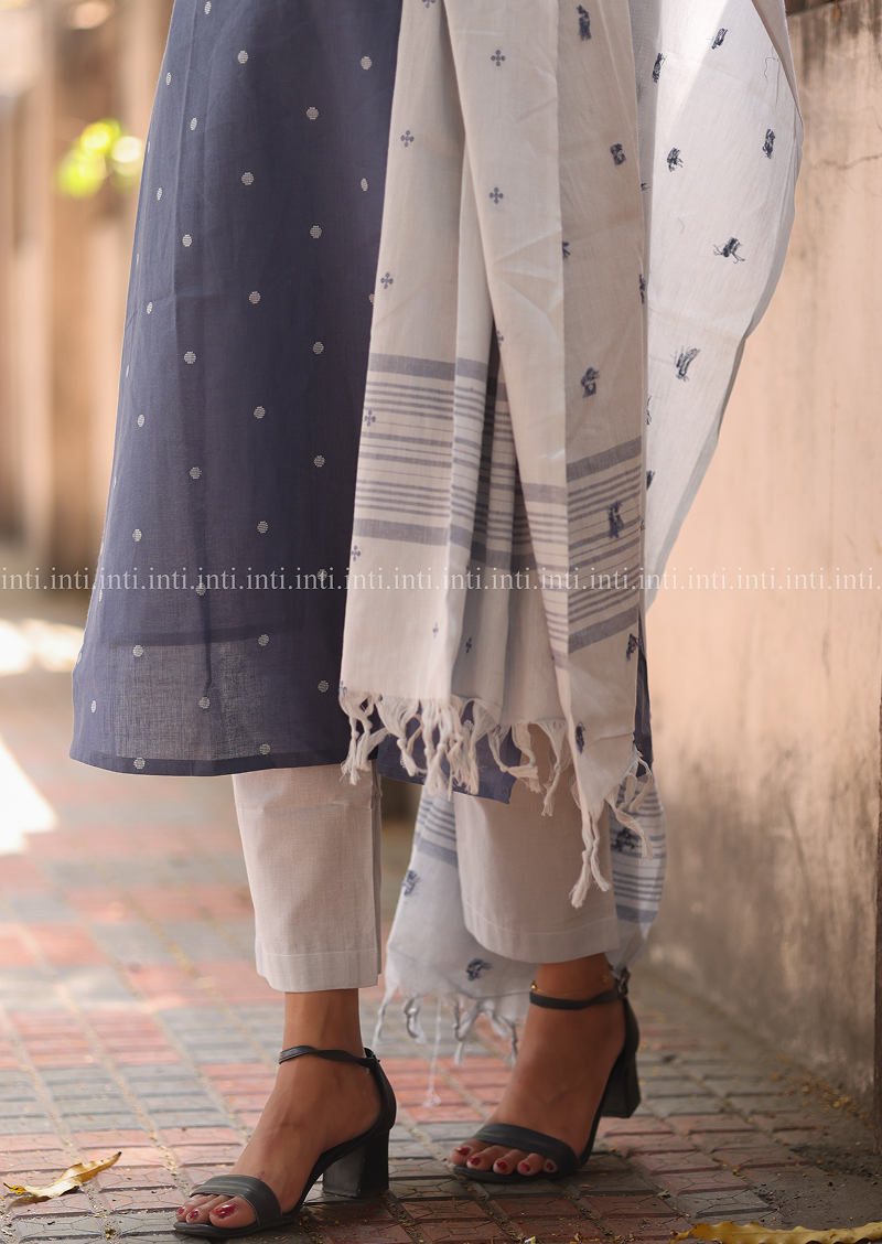Sea Grid Salwar Suit