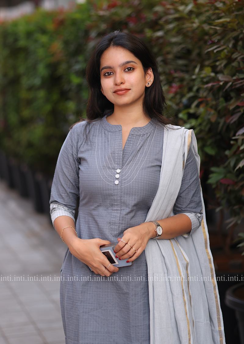 Gridlock Grey Salwar Suit