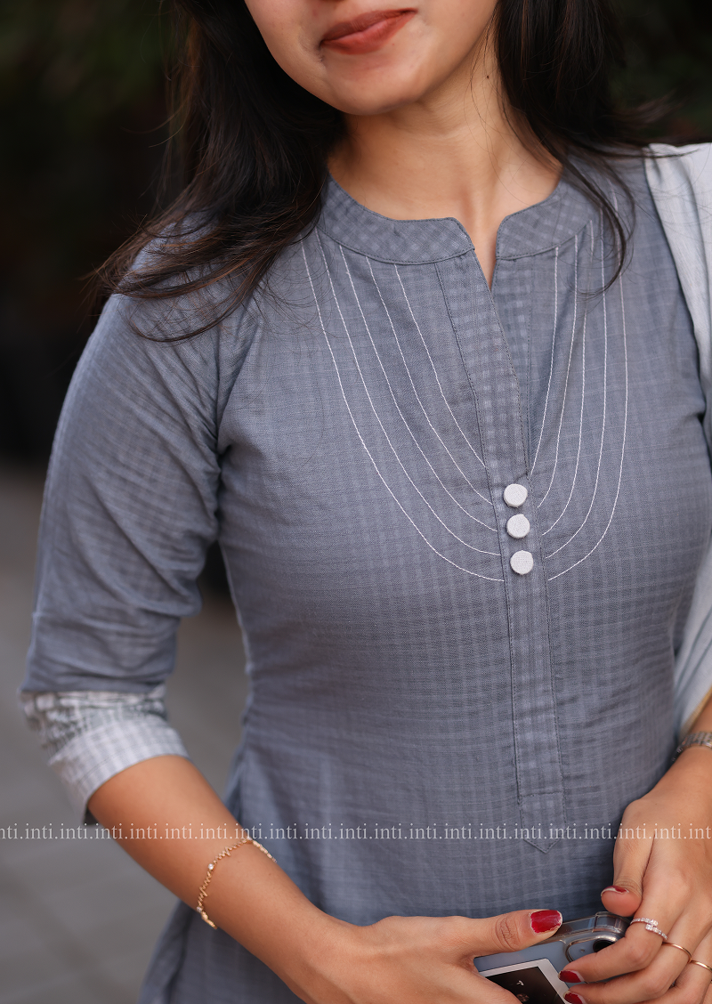 Gridlock Grey Salwar Suit