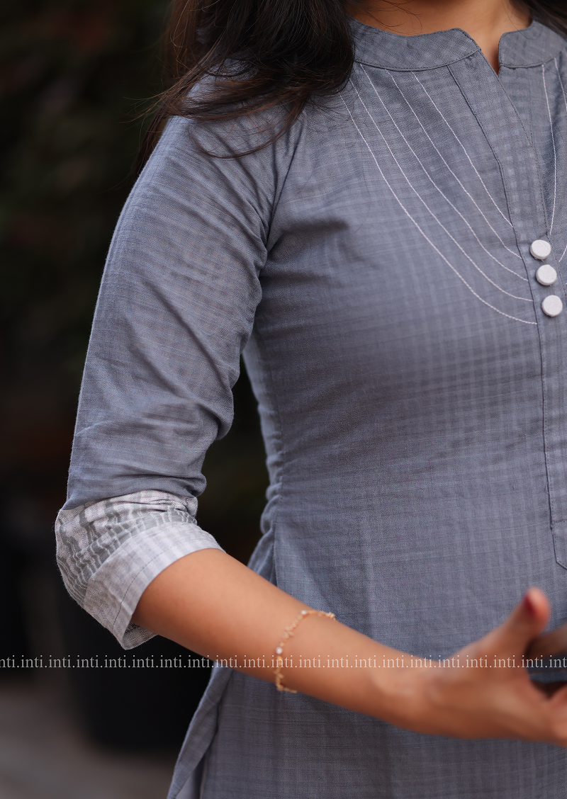 Gridlock Grey Salwar Suit