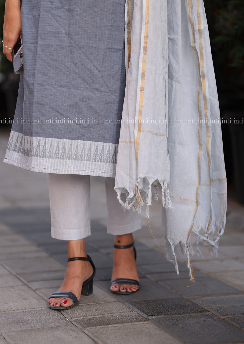 Gridlock Grey Salwar Suit