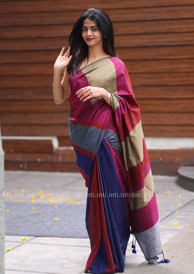 Tranquil Trio Saree