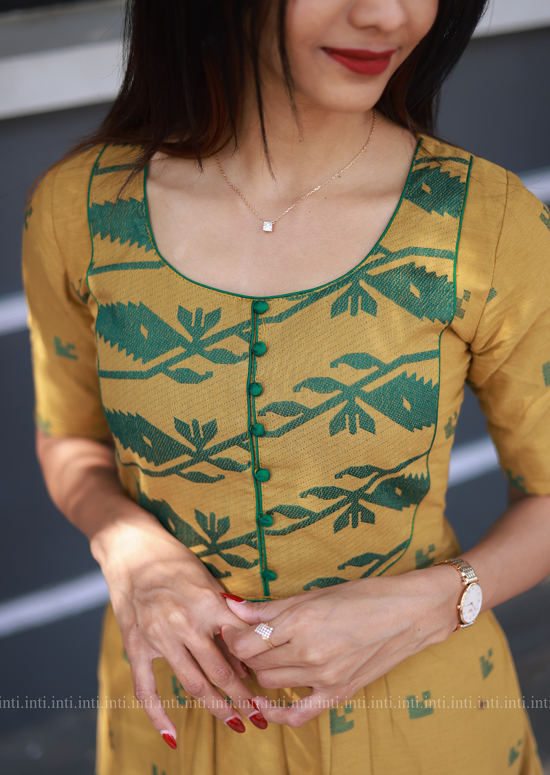 Neem Gold Aline Top & Pant Set