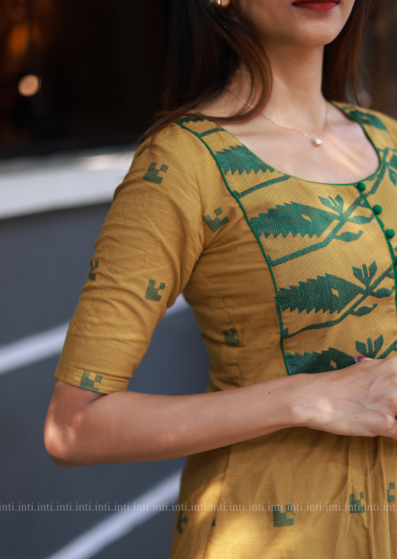 Neem Gold Aline Top & Pant Set