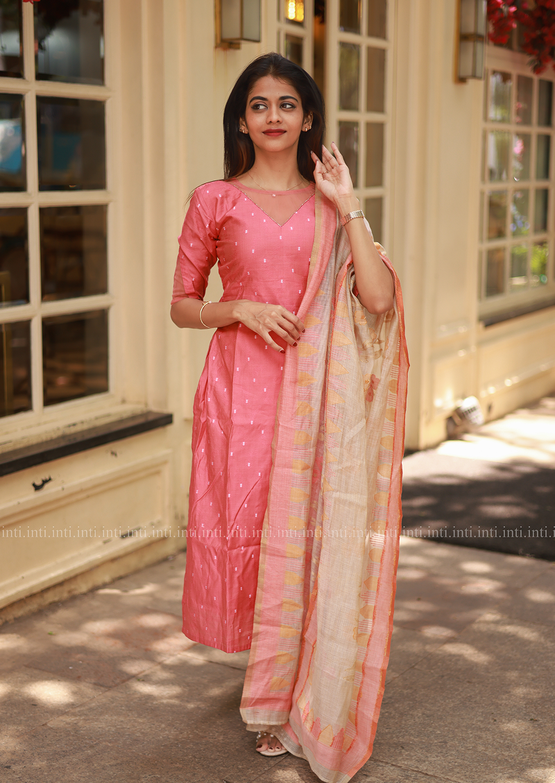 Pastel Poise Top & Dupatta Set