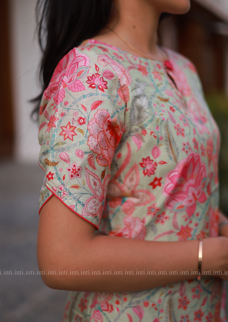 Pastel Flora Kurti