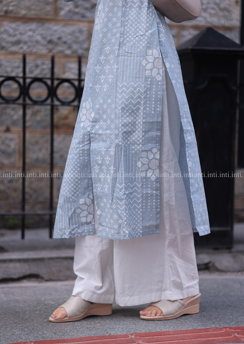 Sky Blue Charm Top and Pant Set