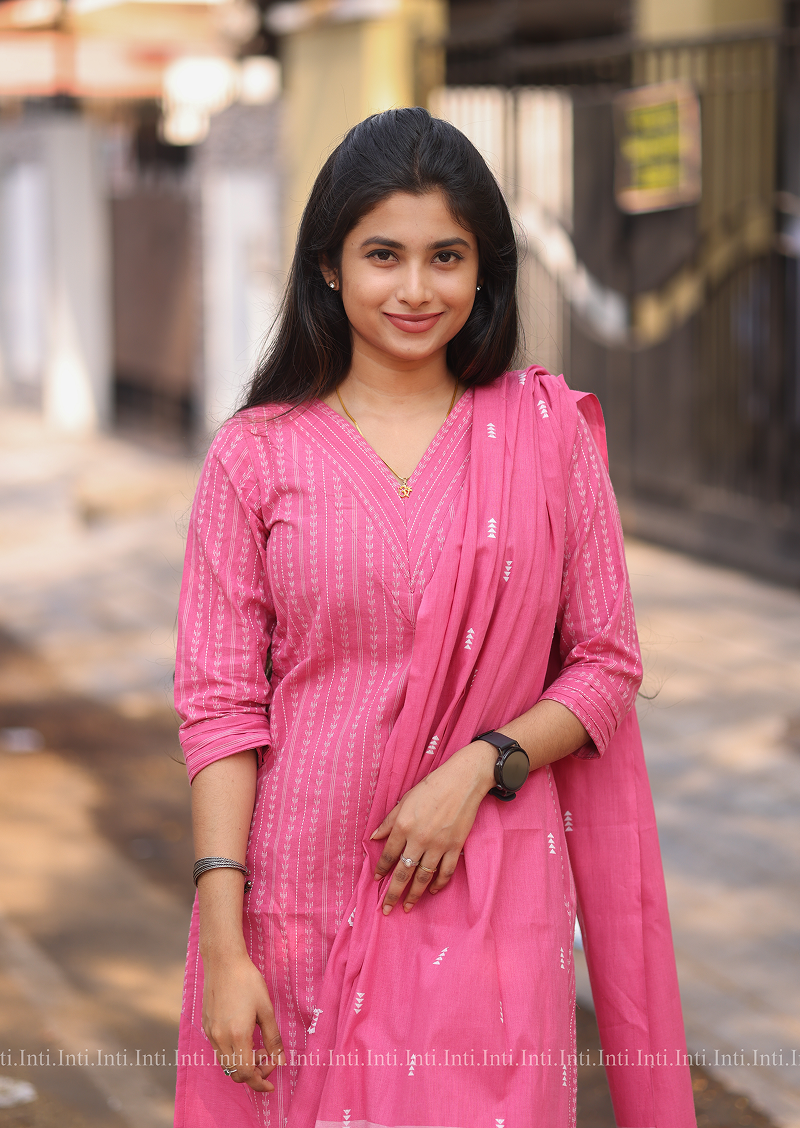 Threaded Blush Salwar Suit
