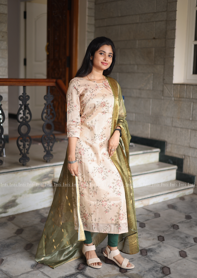 Vintage Veil Top & Dupatta Set