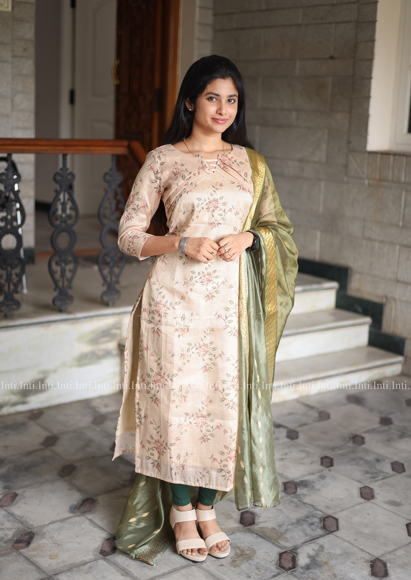 Vintage Veil Top and Dupatta Set