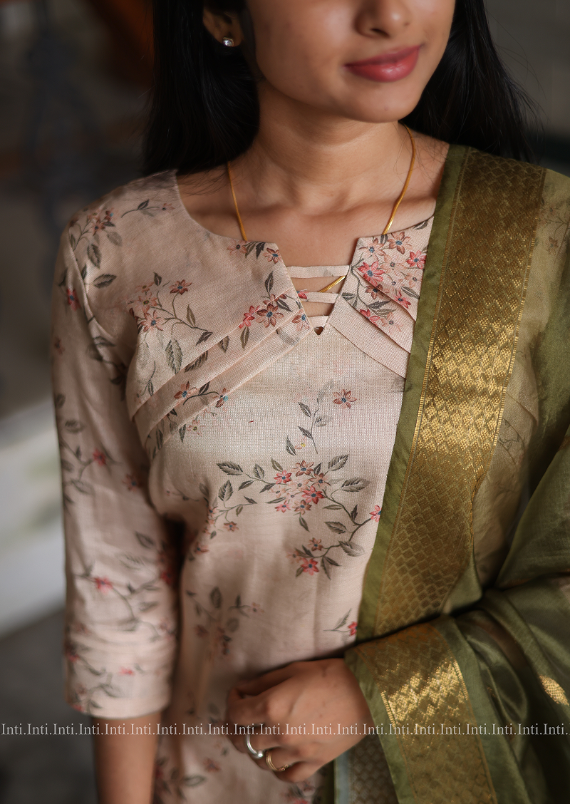 Vintage Veil Top and Dupatta Set