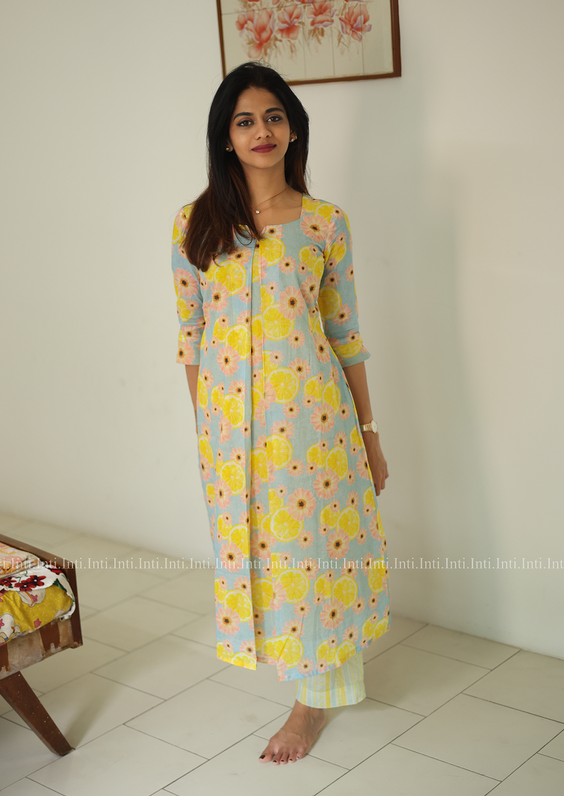 Lemon Lush Aline Top and Pant Set