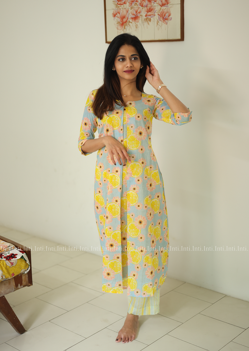 Lemon Lush Aline Top and Pant Set