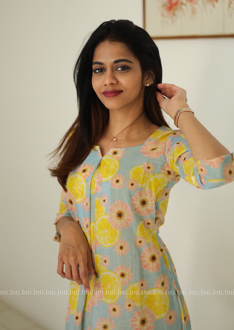 Lemon Lush Aline Top and Pant Set