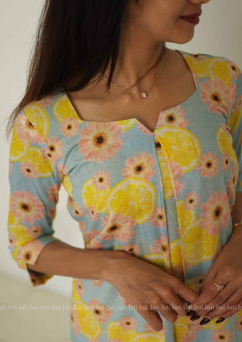 Lemon Lush Aline Top and Pant Set