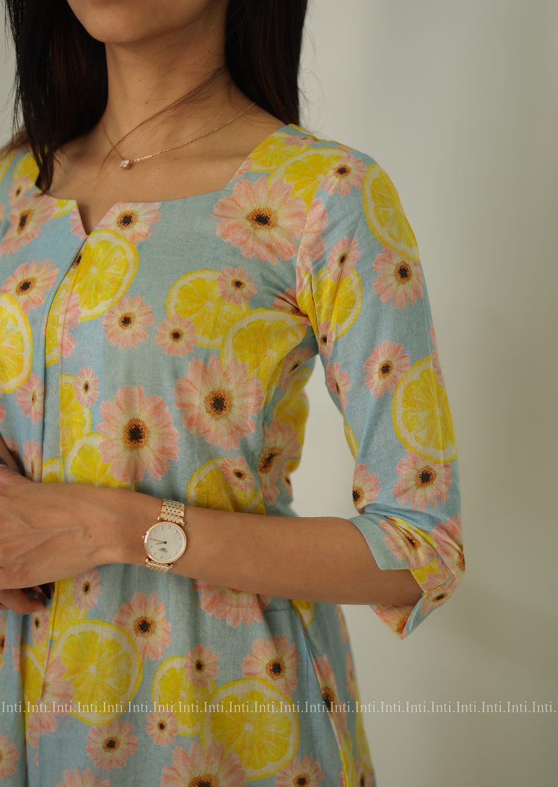 Lemon Lush Aline Top and Pant Set