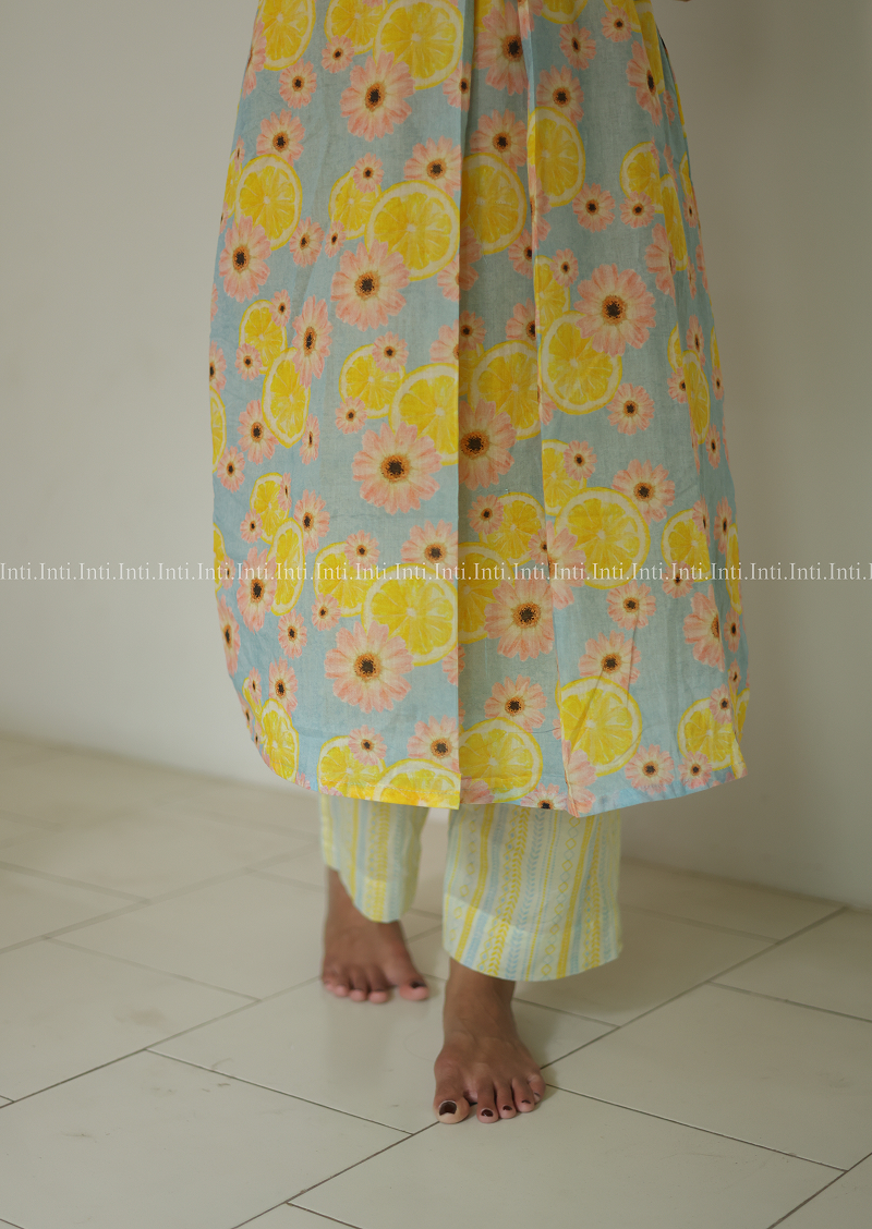 Lemon Lush Aline Top and Pant Set