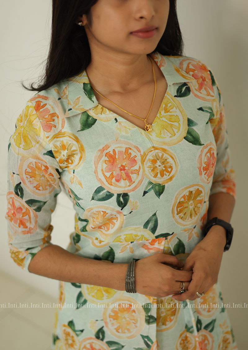Fruity Flare Aline Top and Pant Set